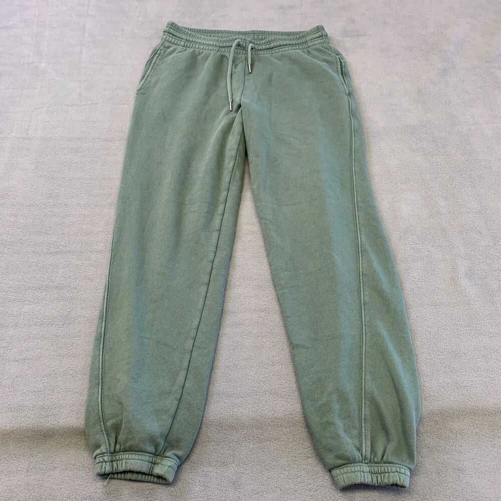 Aerie Joggers Women Small Army Green Sweatpants Pants Drawstring Lounge
